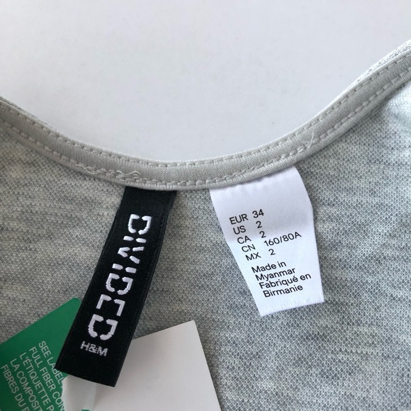 NWT Divided H&M Gray Skater Dress - Picture 5 of 5